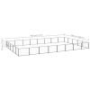 Dog Kennel Black 430.6 ft² Steel